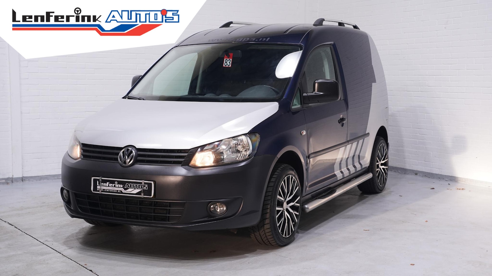 Volkswagen Caddy - 1.6 TDI 75 pk Airco, Apple Carplay, APK 11-2026 Two Tone Blauw/Zilver, 17" LMV - AutoWereld.nl