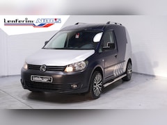 Volkswagen Caddy - 1.6 TDI 75 pk Airco, Apple Carplay, APK 11-2026 Two Tone Blauw/Zilver, 17" LMV