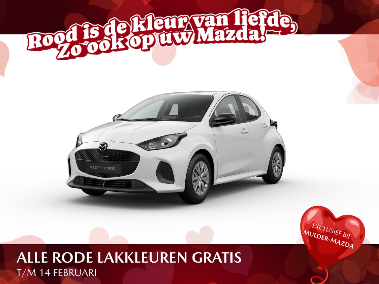 Mazda 2 Hybrid - 116 Prime-Line | 15-inch stalen velgen met wielcover, Silver | Achteruitrijcamera | Banden - AutoWereld.nl