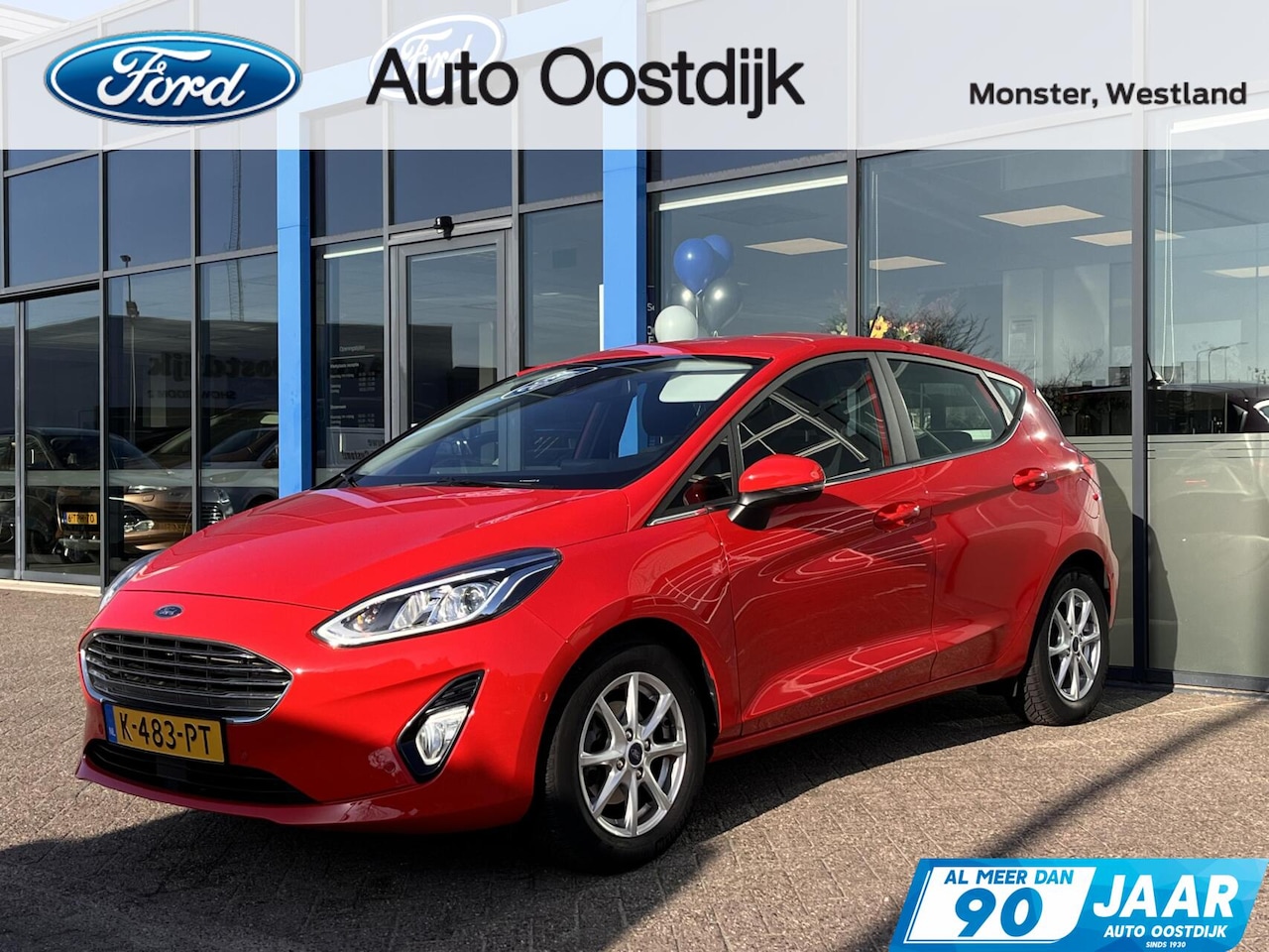 Ford Fiesta - 1.0 EcoBoost Titanium 125PK Automaat Adaptieve Cruise Camera Blind-Spot Climate Privacy Gl - AutoWereld.nl