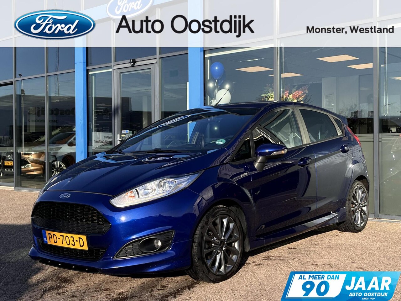 Ford Fiesta - 1.0 EcoBoost ST Line 100PK Cruise Navi Parkeersensoren Achter Climate Privacy Glass 16'' V - AutoWereld.nl