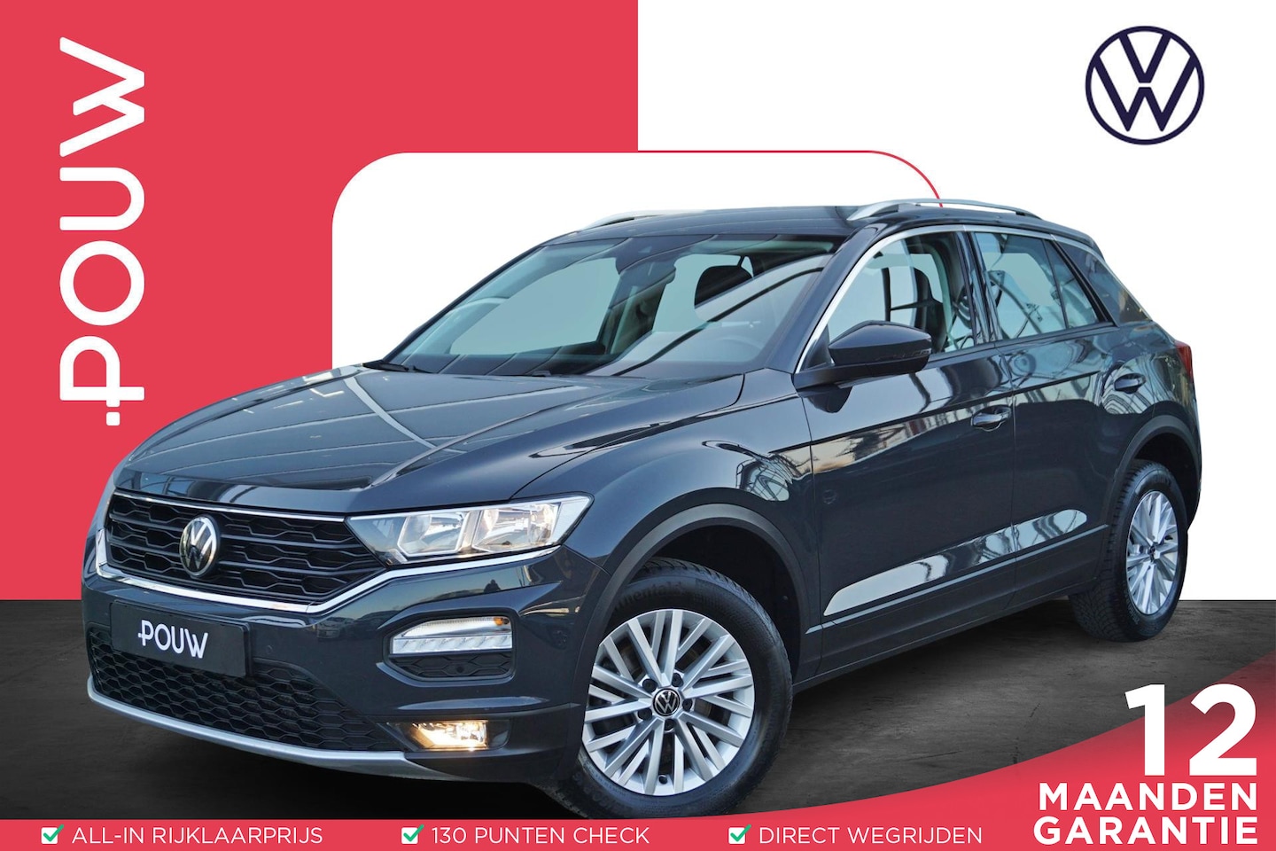 Volkswagen T-Roc - 1.0 TSI 110pk Style | Navigatie | Apple Carplay & Android Auto | Adaptive Cruise - AutoWereld.nl