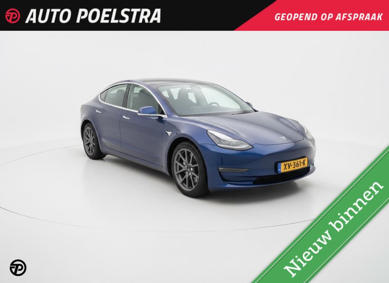 Tesla Model 3 - Long Range RWD Long Range AWD 351 PK 75 kWh Panoramadak Autopilot Zwart Leder 18" - AutoWereld.nl