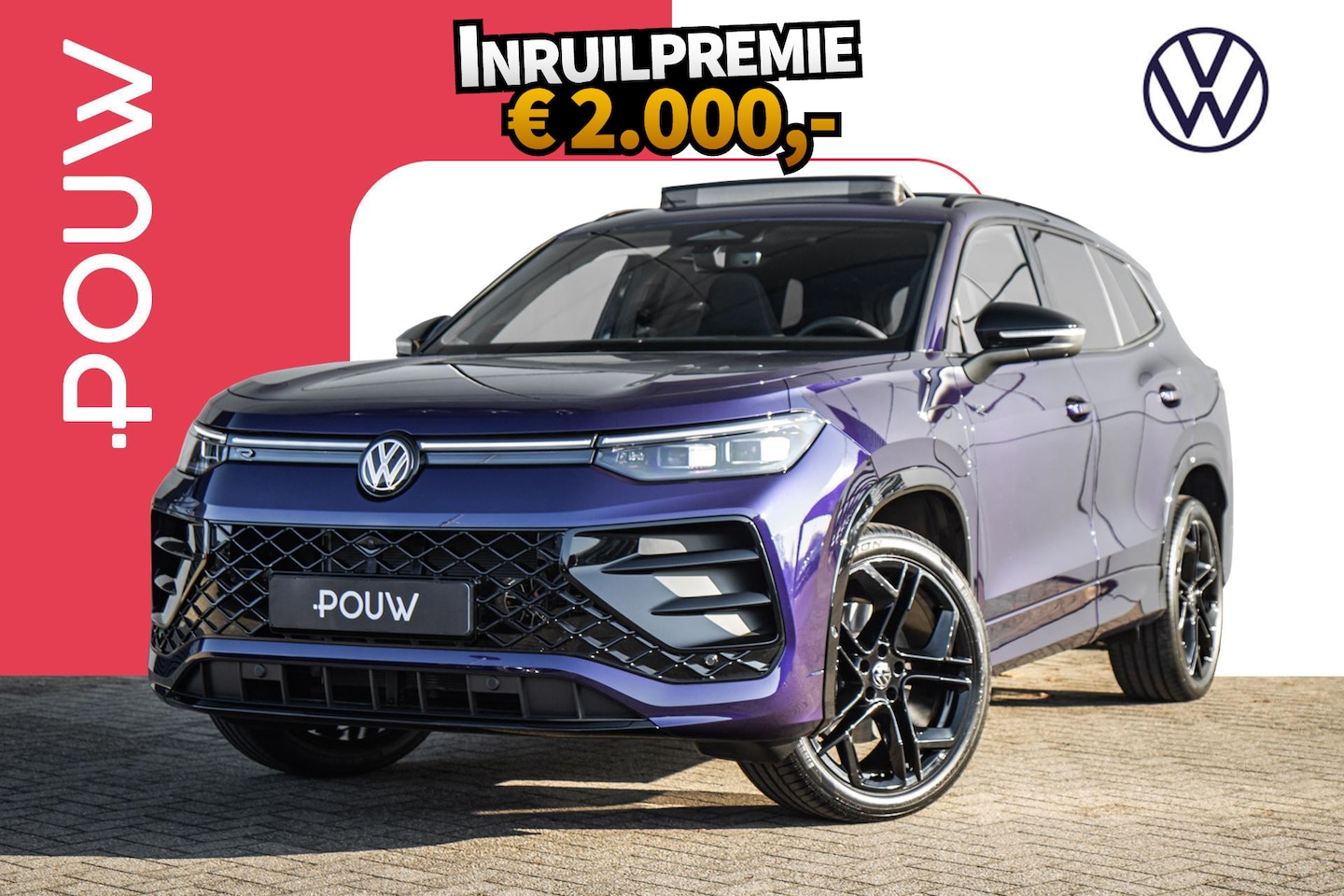 Volkswagen Tayron - 1.5 eHybrid 204pk DSG R-Line Edition | LMV 20'' | Panoramadak | Trekhaak - AutoWereld.nl