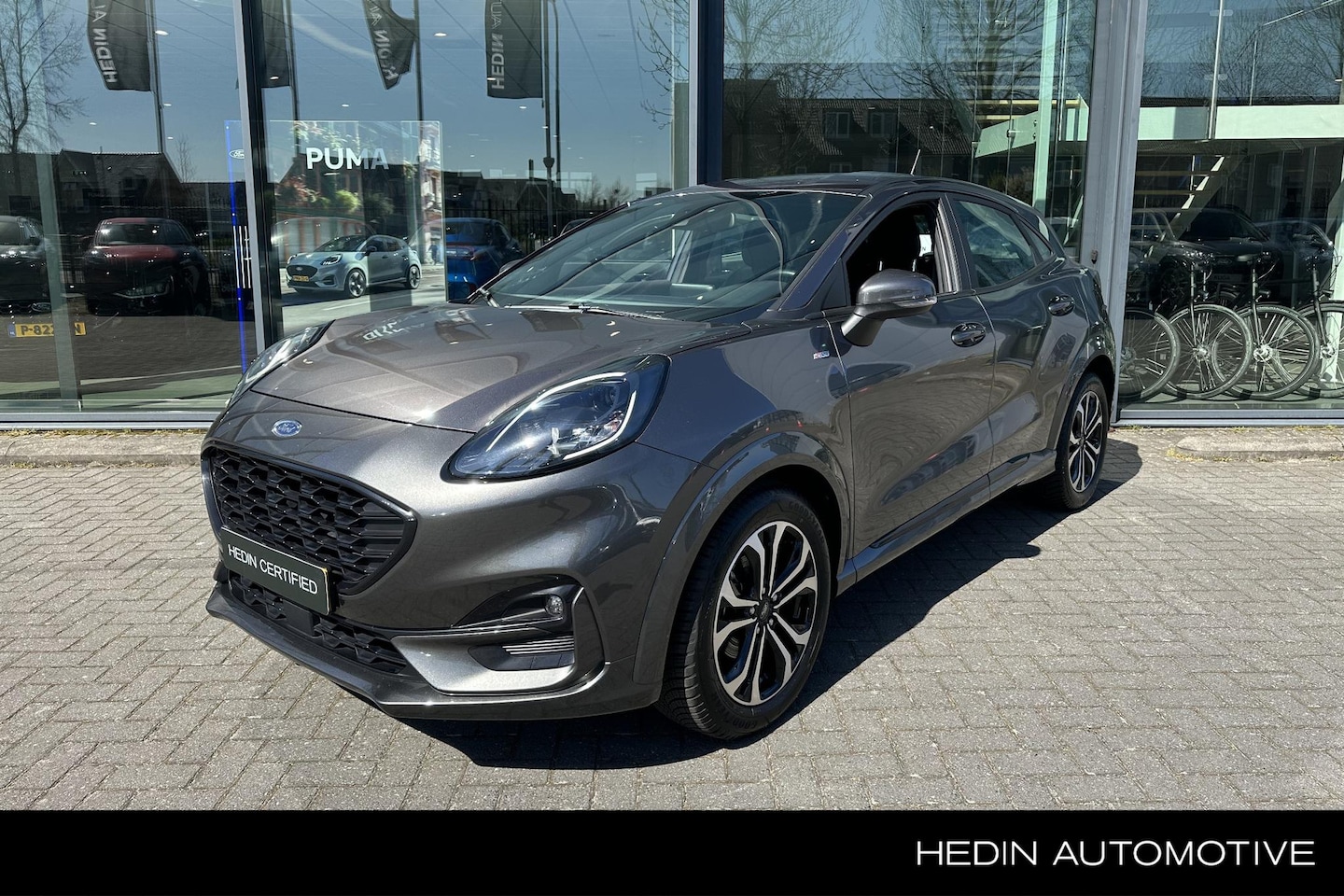 Ford Puma - 1.0 EcoBoost Hybrid ST-Line | Stoel, stuur & voorruitverwarming | All-seasons | Apple Carp - AutoWereld.nl
