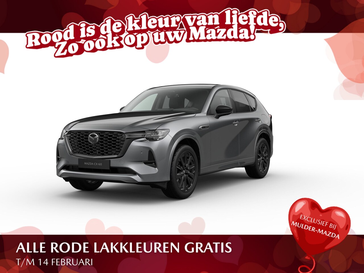 Mazda CX-60 - e-Skyactiv PHEV Homura Plus - Zwart Nappa Leder | 12,3-inch TFT-kleurendisplay met bedieni - AutoWereld.nl