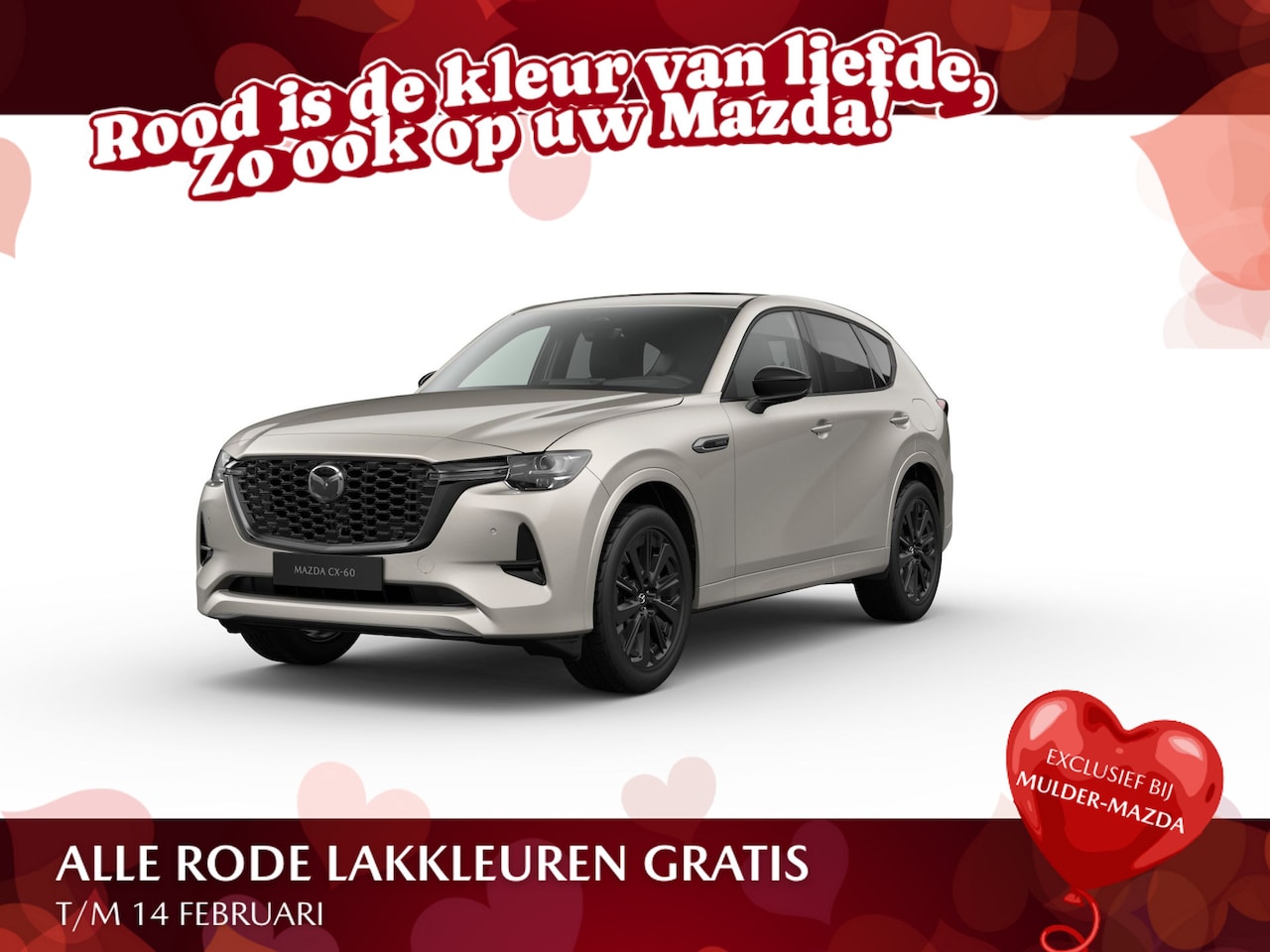 Mazda CX-60 - e-Skyactiv PHEV Homura Plus - Zwart Nappa Leder | 12,3-inch TFT-kleurendisplay met bedieni - AutoWereld.nl