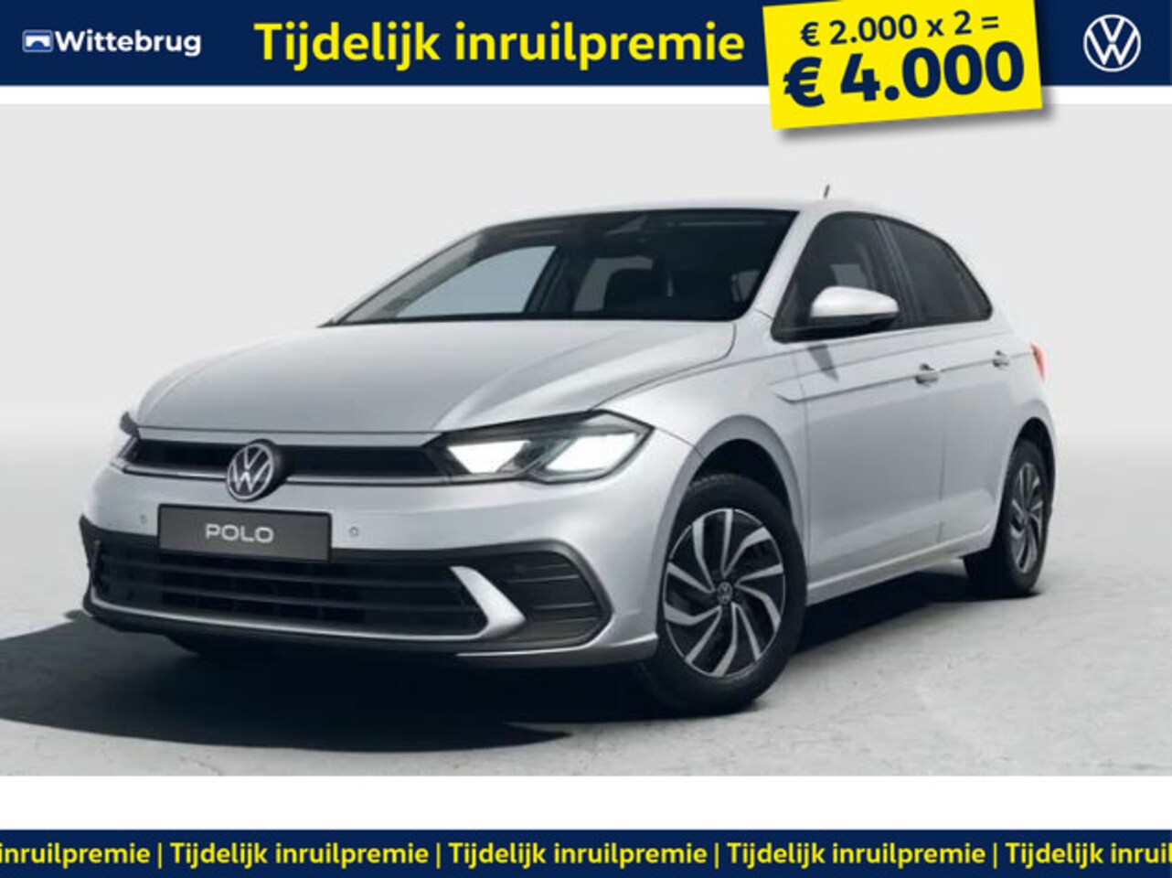 Volkswagen Polo - 1.0 TSI Life Edition !!!Profiteer ook van 2.000 EURO inruilpremie!!! - AutoWereld.nl