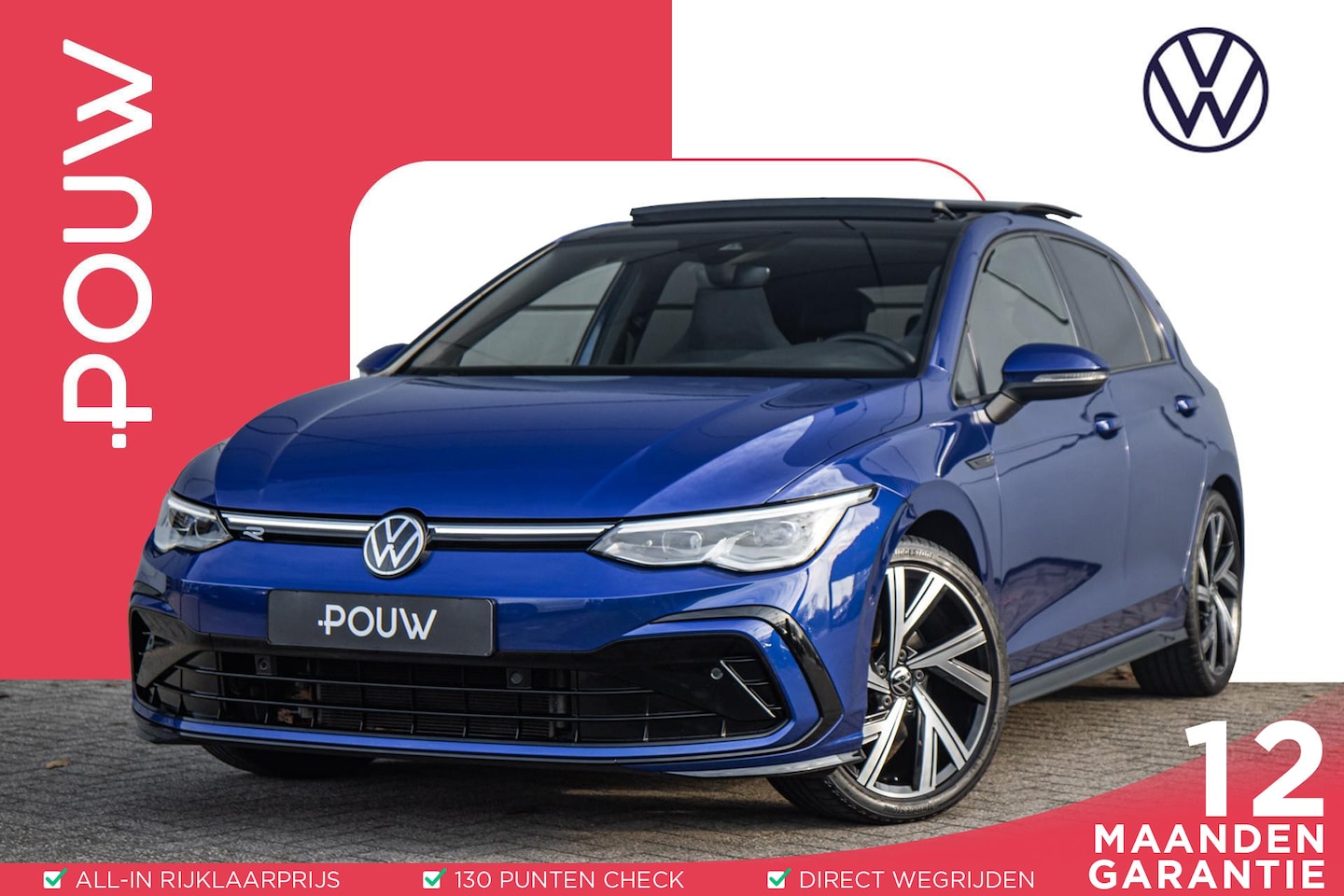 Volkswagen Golf - 1.5 eTSI 150pk DSG R-Line Business | Panoramdak | Trekhaak Wegklapbaar | Standkachel - AutoWereld.nl