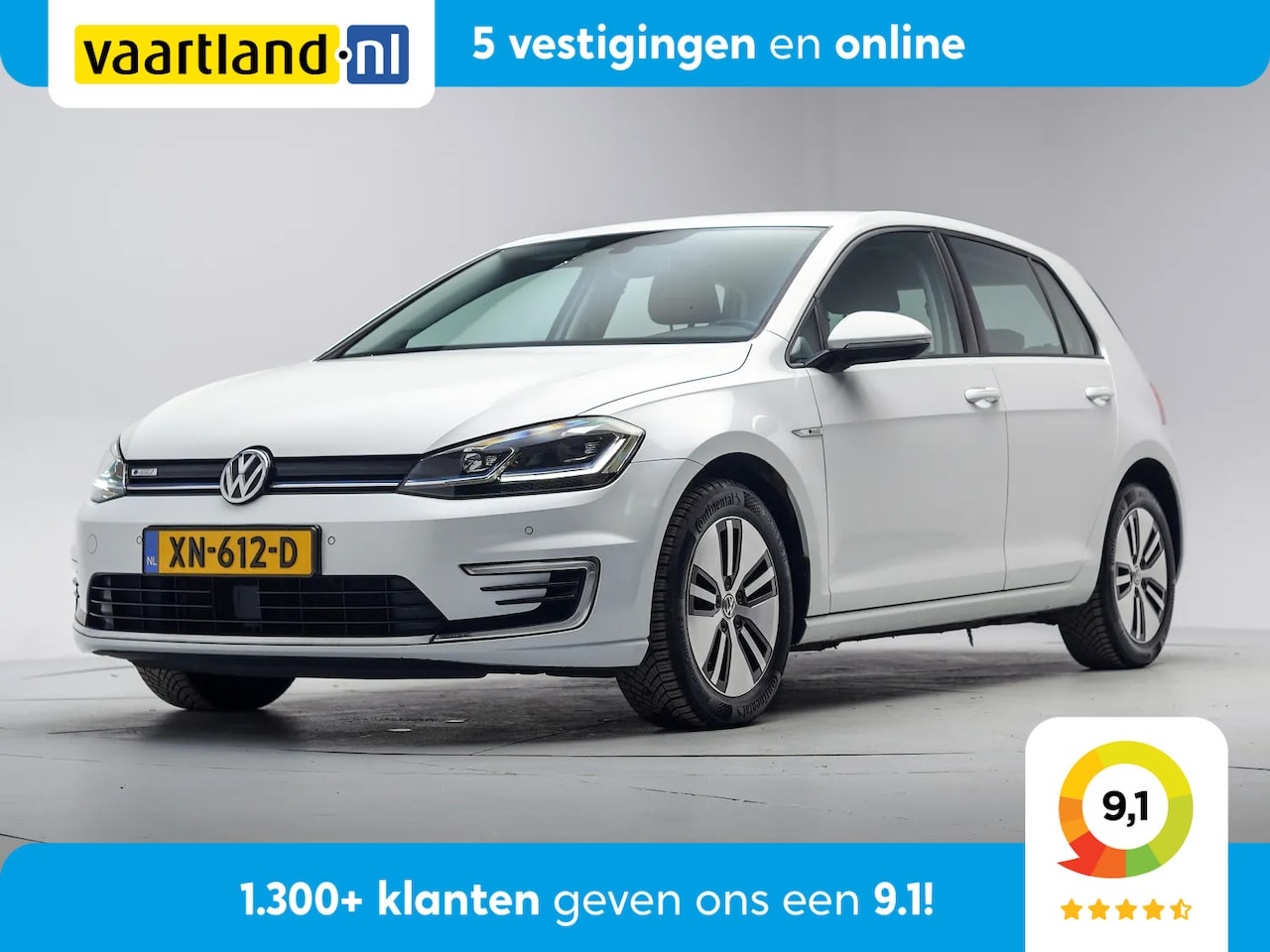 Volkswagen e-Golf - E-edition Aut. [ Navi.Gr Virtual Adapt.cruise Keyless ] - AutoWereld.nl