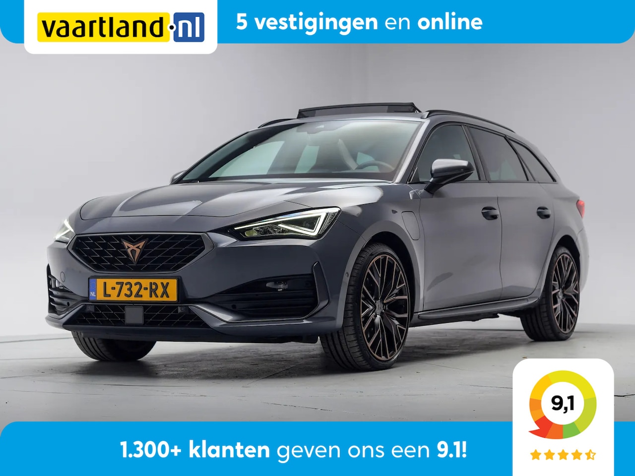 CUPRA Leon Sportstourer - 1.4 e-Hybrid VZ Performance Copper [ Panorama Virtual Camera Trekhaak] - AutoWereld.nl