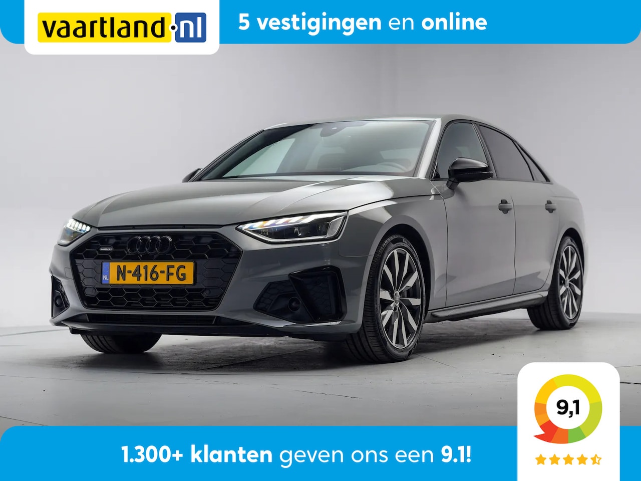 Audi A4 Limousine - 40 TFSI quattro S edition Competition [ Virtual Navi Stoelverwarming Half-leder ] - AutoWereld.nl