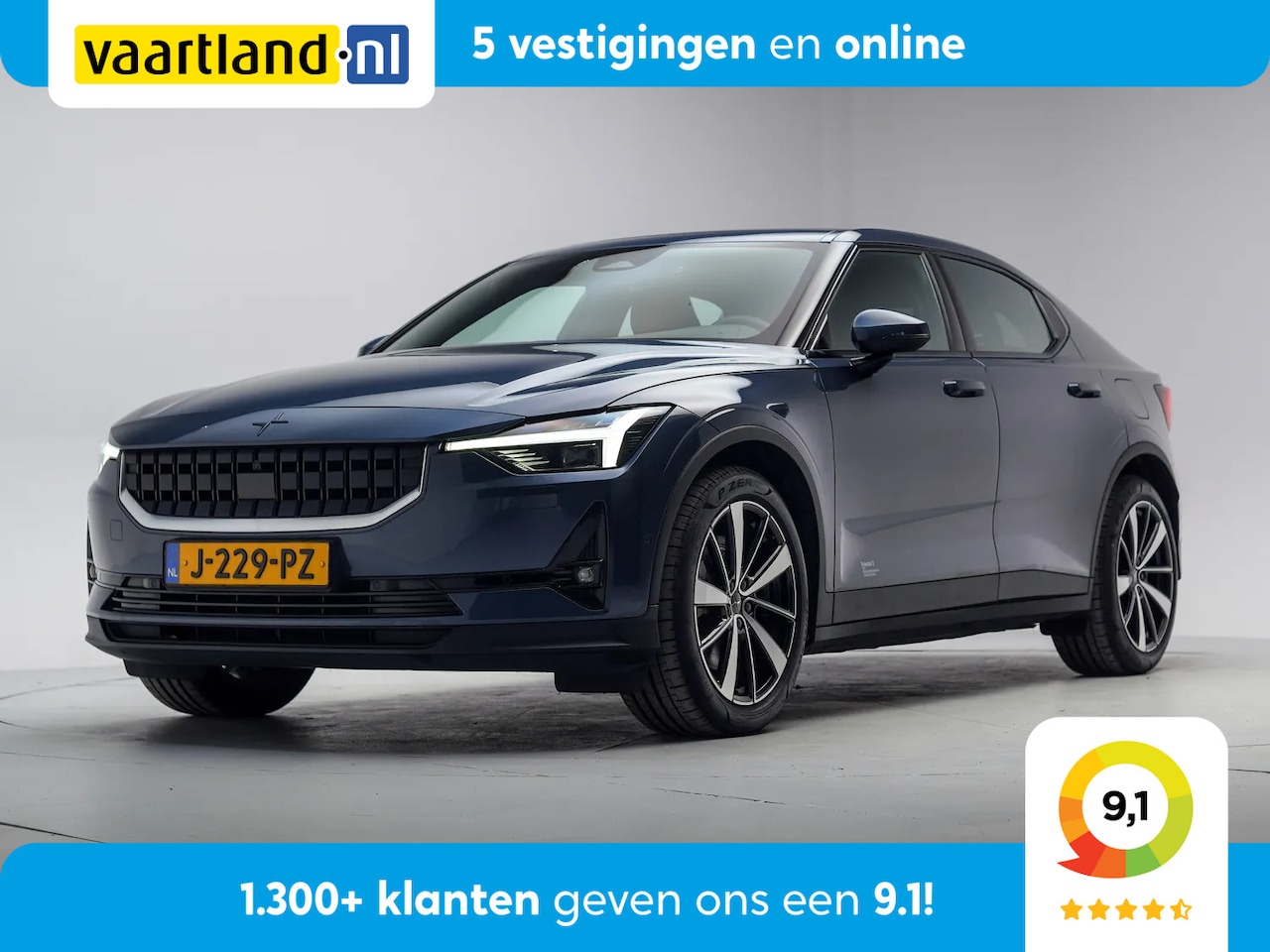 Polestar 2 - Long Range Dual Motor Launch Edition 78kWh 3 fase [ Panorama Harman/Kardon Trekhaak Adapt. - AutoWereld.nl