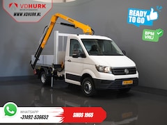 Volkswagen Crafter - 50 165 pk Effer 352S Trekhaak/ Kraan/ Crane/ Kran/ Autokran/ PTO/ Open laadbak/ Dubbel Luc