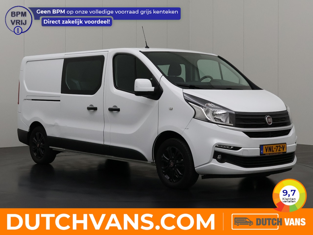 Fiat Talento - 145PK Lang Business Pro Dubbele Cabine 6-Persoons | Airco | Cruise | Betimmering | trekhaa - AutoWereld.nl
