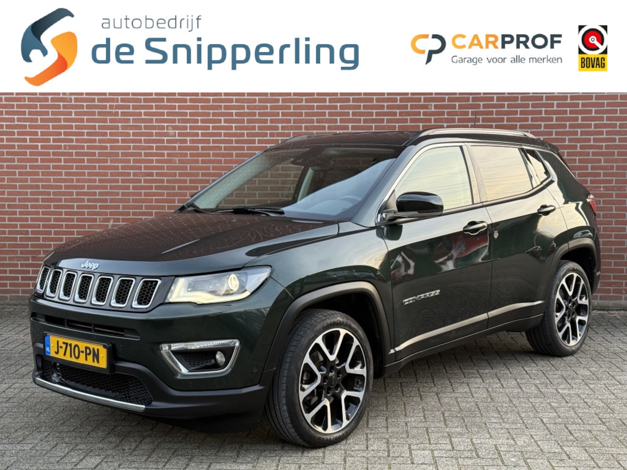 Jeep Compass - 1.3T Limited AUTOMAAT NAVI CLIMA LEDER CAMERA PDC - AutoWereld.nl
