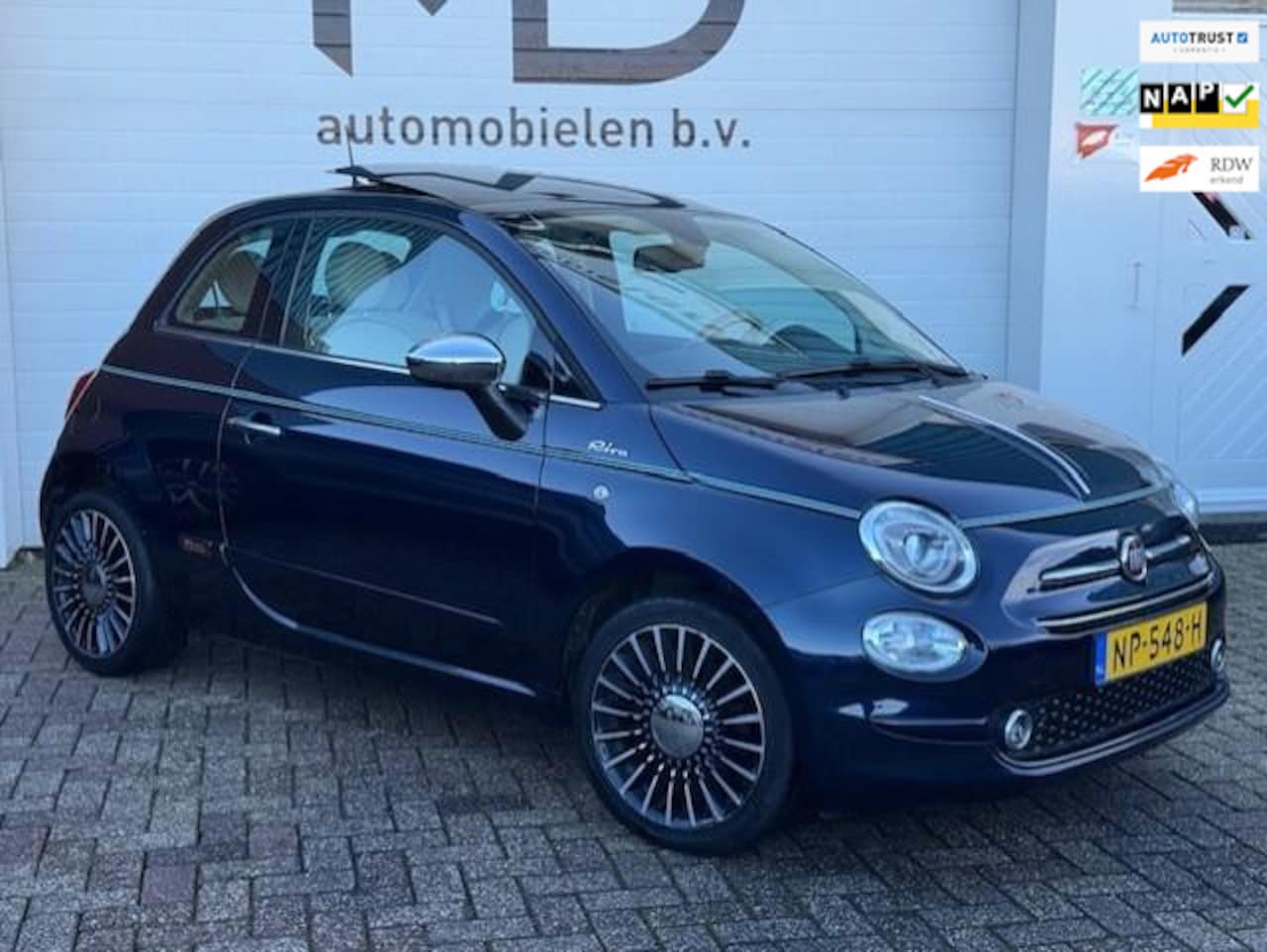 Fiat 500 - 0.9 TwinAir Turbo Riva - 1e eigenaar - Panorama dak - AutoWereld.nl
