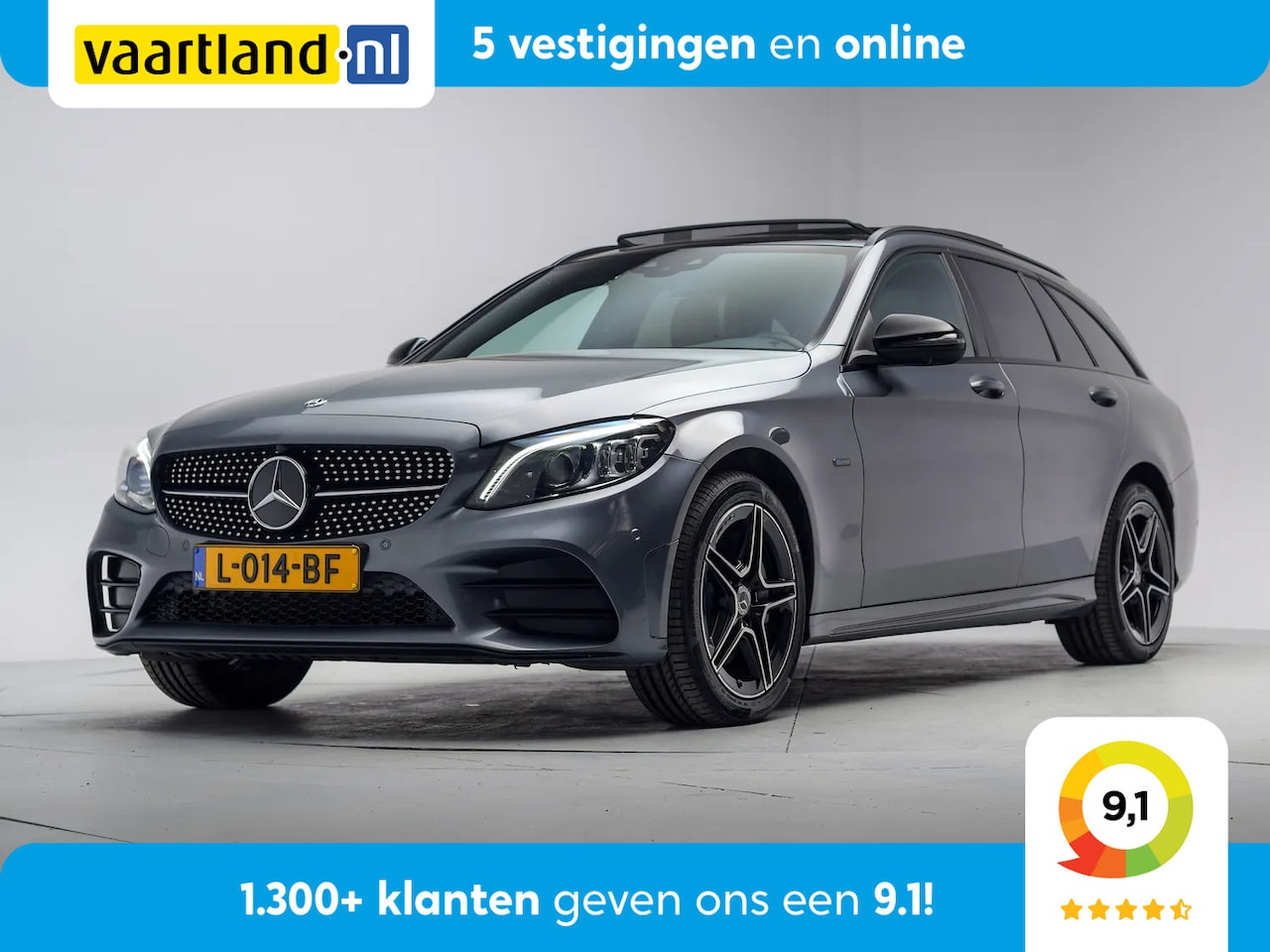 Mercedes-Benz C-klasse Estate - 300 e AMG Night [ Panoramadak 360°cam Leder ] - AutoWereld.nl