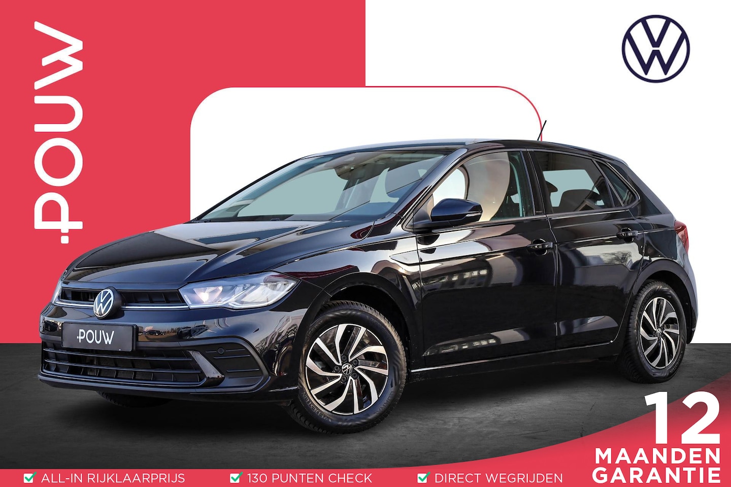 Volkswagen Polo - 1.0 TSI 95pk DSG Life | Trekhaak Afneembaar | Parkeersensoren | Adaptive Cruise - AutoWereld.nl