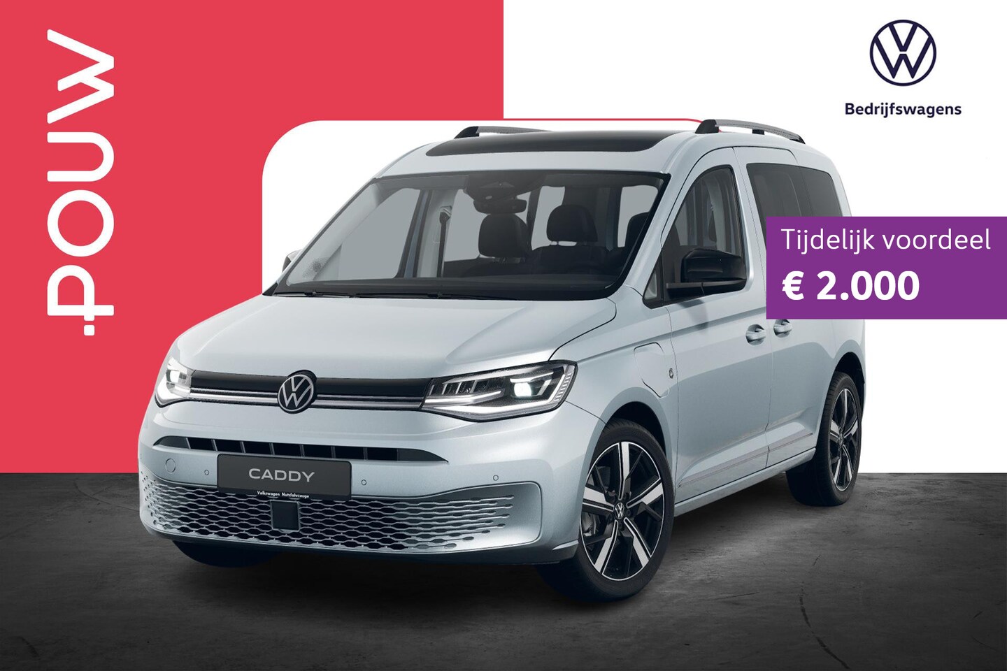 Volkswagen Caddy - Kombi 1.5 TSI 150pk Hybride Style | Winter Pakket | 18" Velgen - AutoWereld.nl