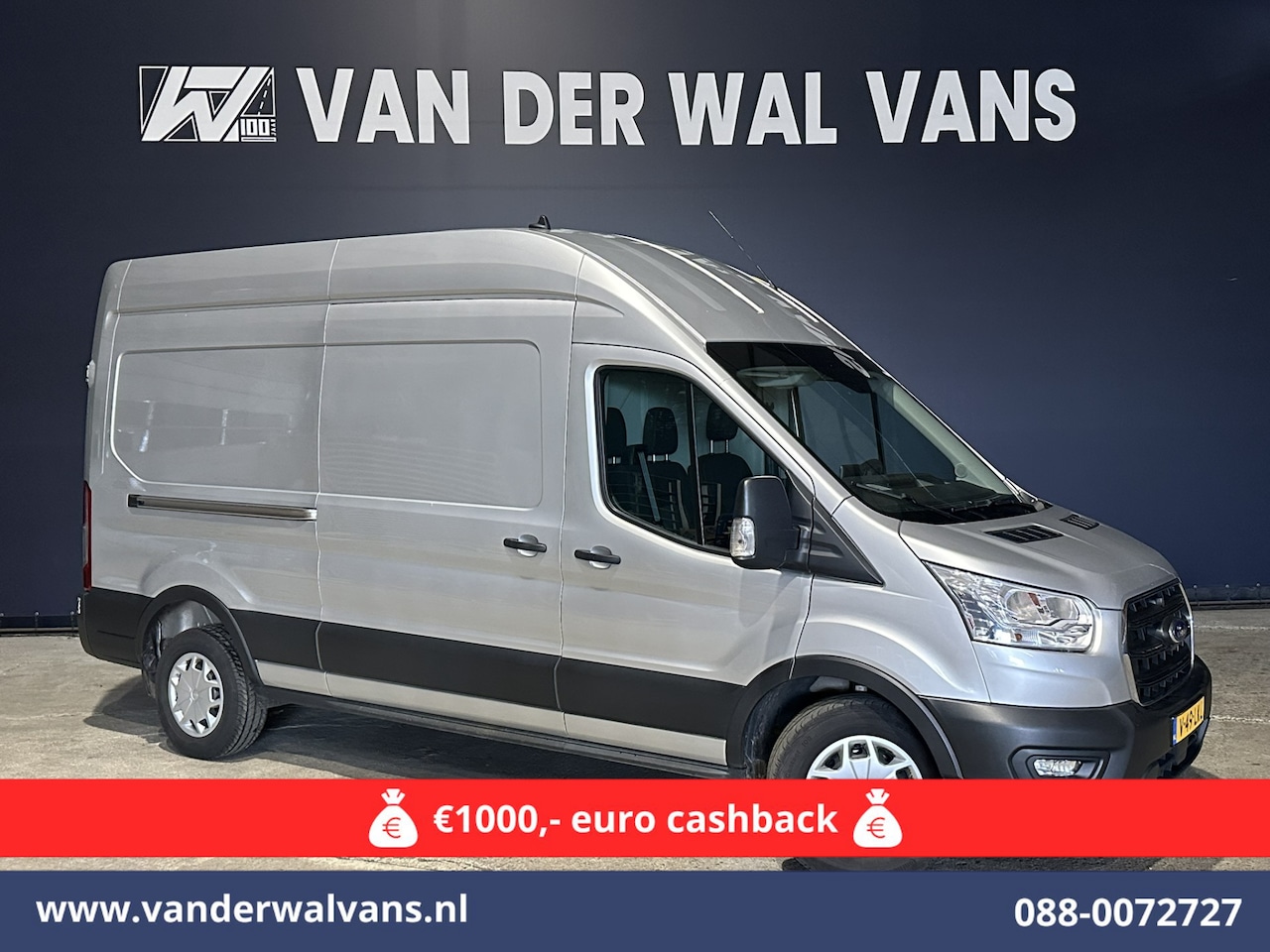 Ford Transit - 2.0 TDCI 170pk L3H3 Euro6 Airco | Navigatie | 2500kg Trekhaak | Cruisecontrol Verwarmde vo - AutoWereld.nl