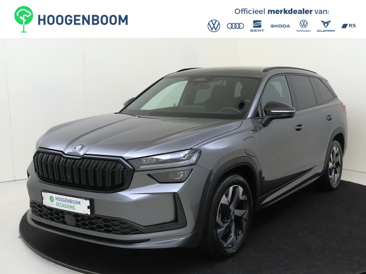 Skoda Kodiaq - 1.5 TSI PHEV Sportline Business | Keyless | Stoelverwarming voor en achter | Verlichte gri - AutoWereld.nl