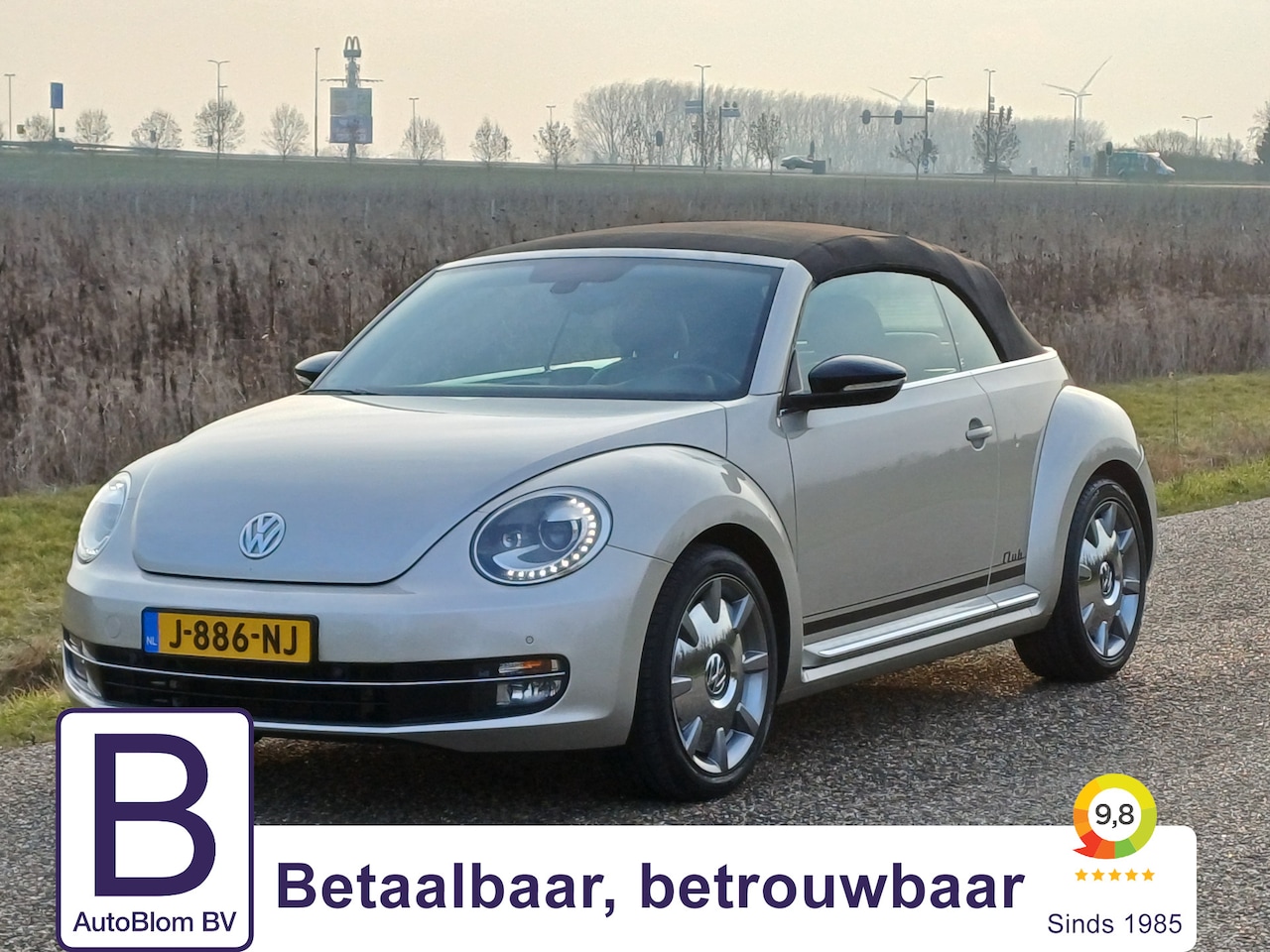 Volkswagen Beetle Cabriolet - 1.4 TSI Club /Camera/Clima/Cruise/Leder/Fender audio/ - AutoWereld.nl