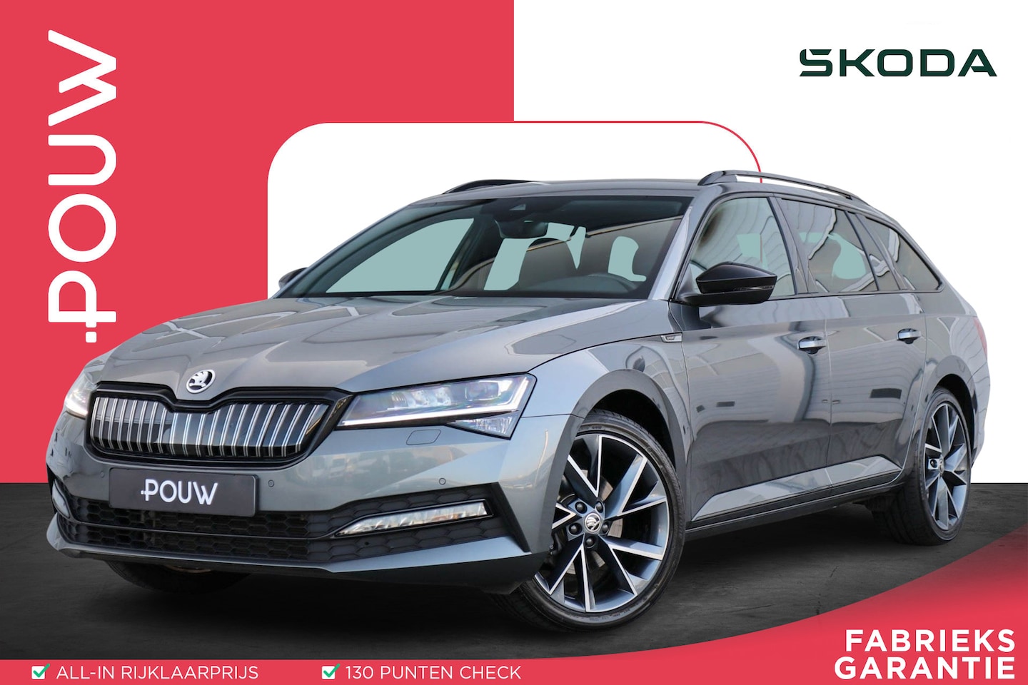 Skoda Superb Combi - 1.4 TSI 218pk iV PHEV Sportline Business | SoH 97% | Trekhaak | Stoelverwarming | Smartlin - AutoWereld.nl