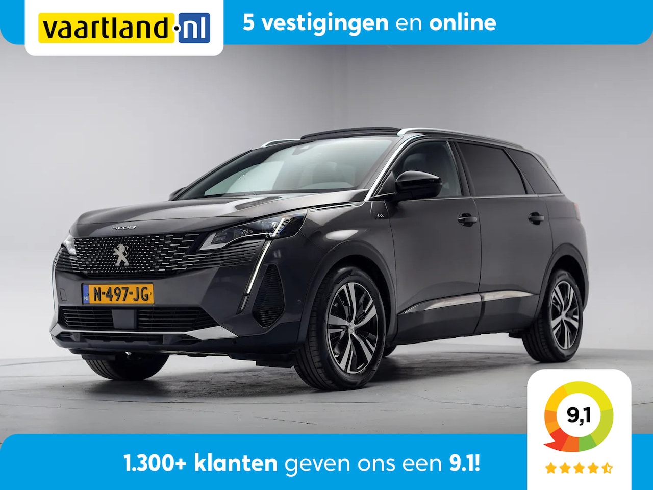 Peugeot 5008 - 1.2 PureTech GT Line 7p NW-Model [ Panoramadak Leder Camera Focal-Audio ] - AutoWereld.nl