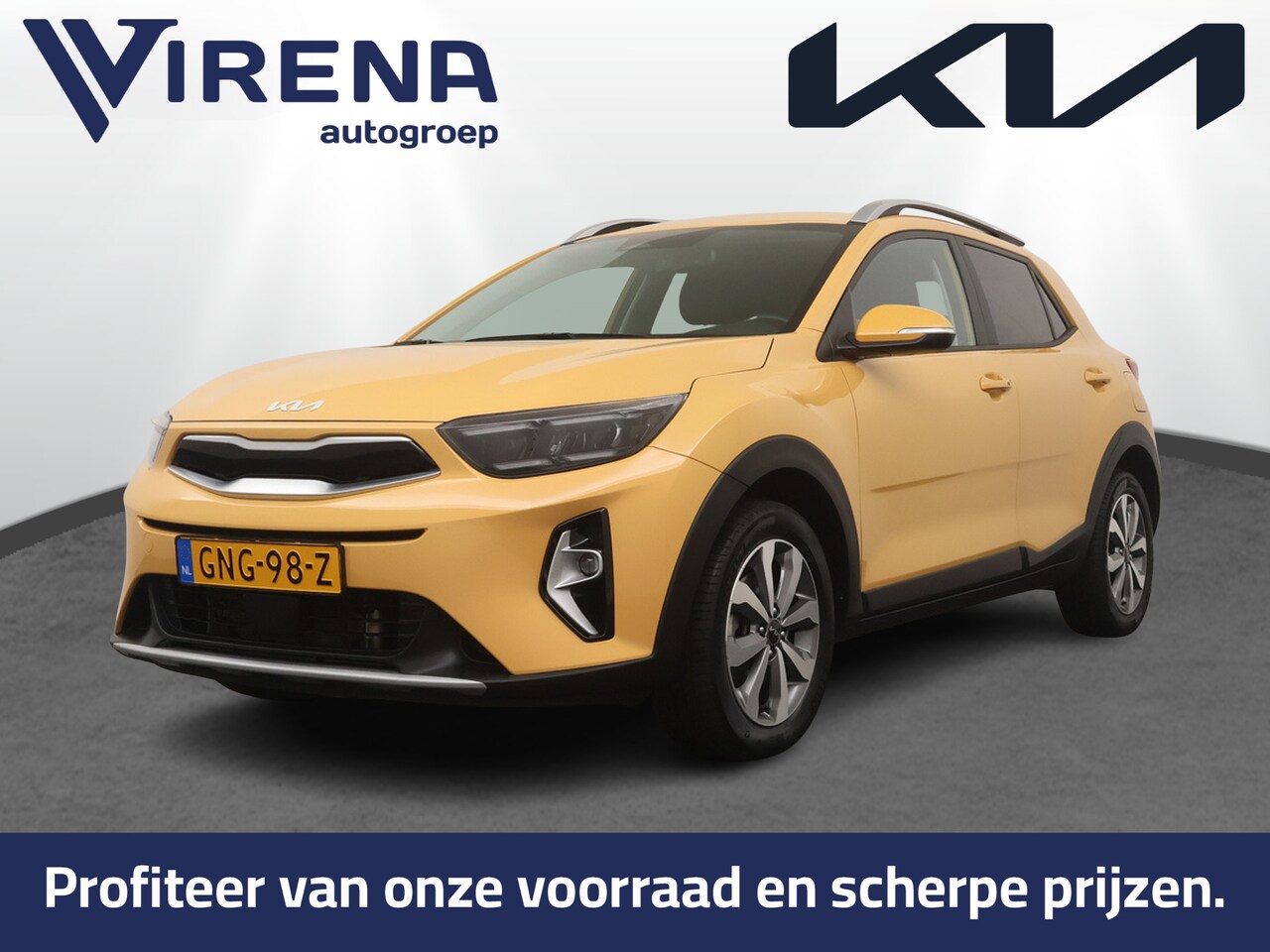Kia Stonic - 1.0 T-GDi MHEV DynamicPlusLine - Stoel/Stuurverwarming - Lichtmetalen Velgen - Navigatie - - AutoWereld.nl