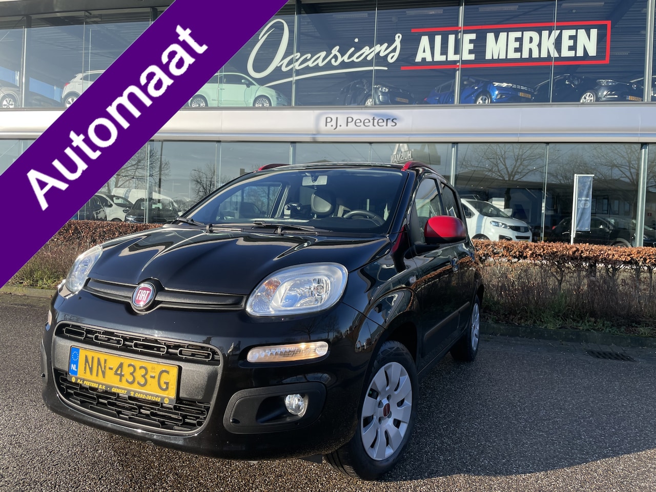 Fiat Panda - 0.9 TwinAir Lounge Airco - Parkeersensoren achter - Trekhaak - Start/stop systeem - Stuur - AutoWereld.nl