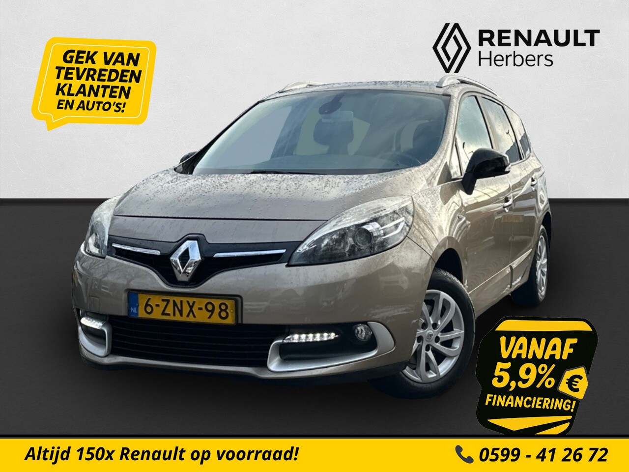 Renault Grand Scénic - 1.2 TCe Limited NAVI / TREKHAAK / CRUISE - AutoWereld.nl