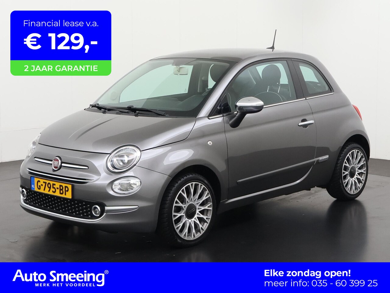 Fiat 500 - 1.2 Lounge | Panoramadak | Navigatie | Digital Cockpit | Parkeersensor | Zondag Open! - AutoWereld.nl