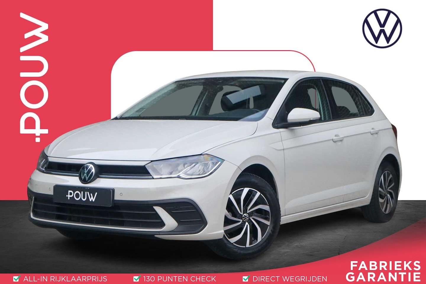 Volkswagen Polo - 1.0 TSI 95pk Life | Parkeersensoren Voor & Achter | Airconditioning | Allseason Banden - AutoWereld.nl