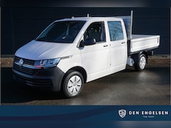 Volkswagen Transporter - 110pk Dubbele cabine 6-persoons Apple Carplay Airco Pick-Up Open laadbak