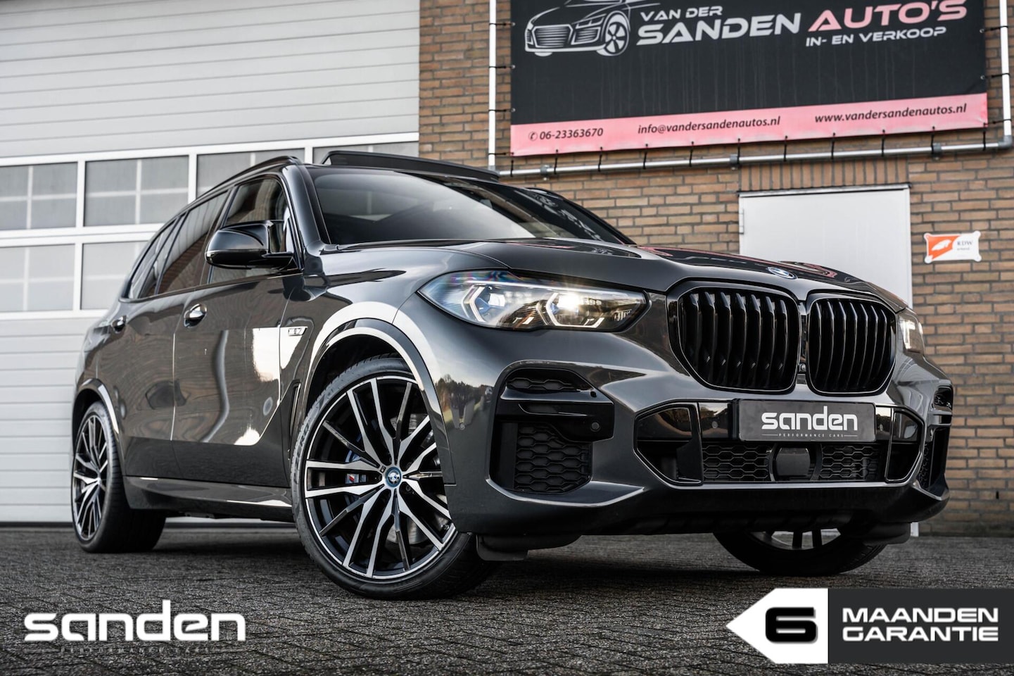 BMW X5 - xDrive45e M Sport|Dravit grau|360º|Luchtv|Pano|Merino - AutoWereld.nl