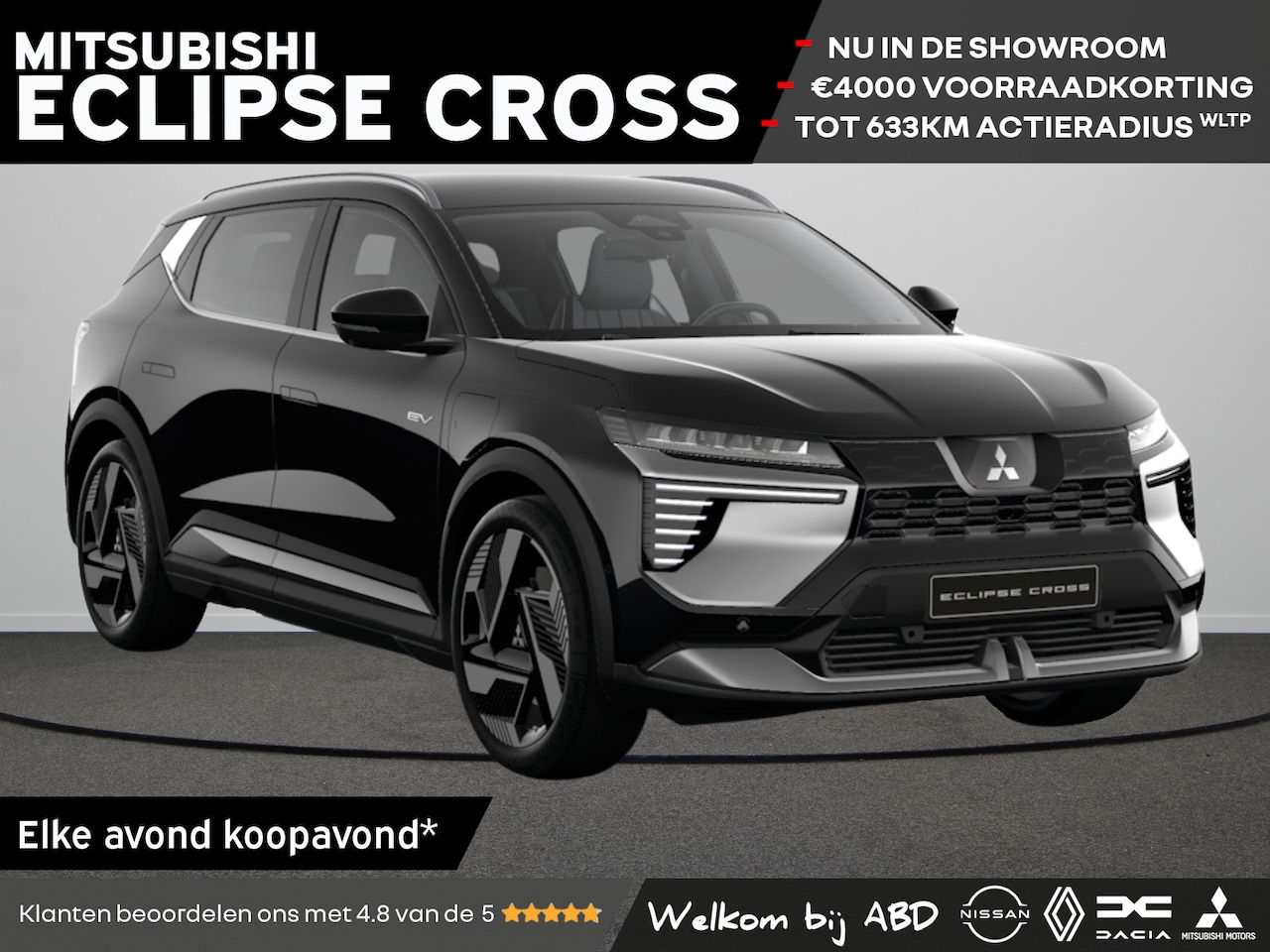 Mitsubishi Eclipse Cross - Intense+ 87 kWh | Achteruitrijcamera | Adaptive Cruise Control (ACC) | Blind Spot Warning - AutoWereld.nl