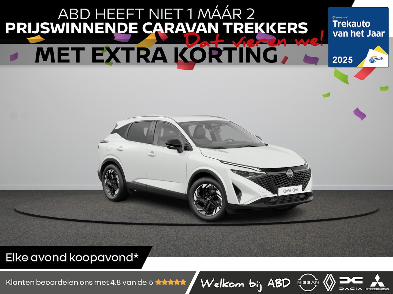 Nissan Qashqai - N-Connecta + Panoramisch glazen dak + Cold Pack Mild-Hybrid 158 Xtronic | 12.3" TFT digita - AutoWereld.nl