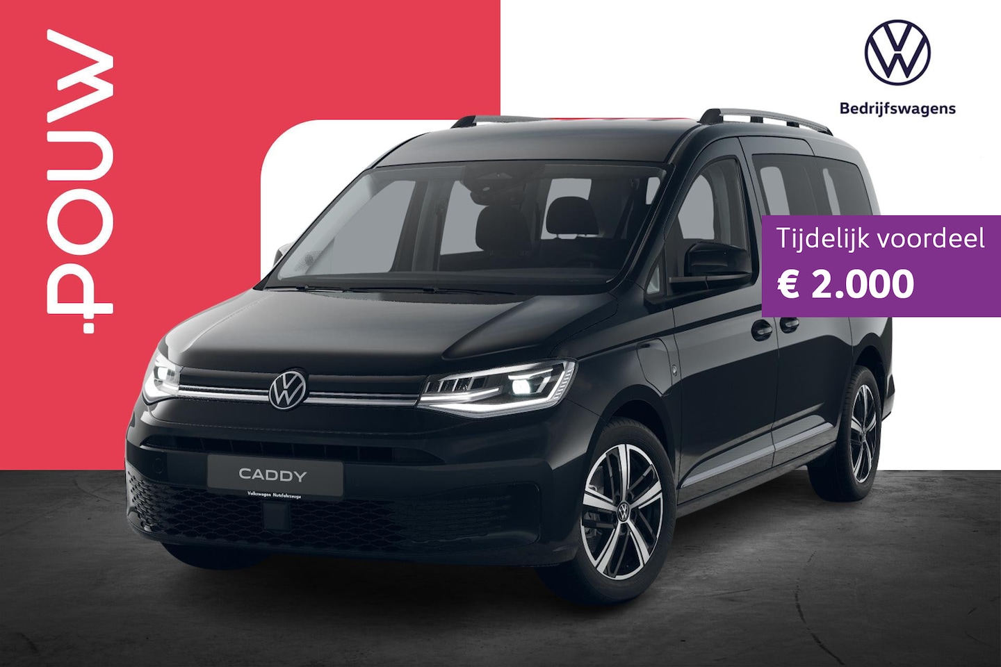 Volkswagen Caddy Maxi - Kombi 1.5 TSI Hybride 150pk Style | Winter Pakket | Trekhaak - AutoWereld.nl