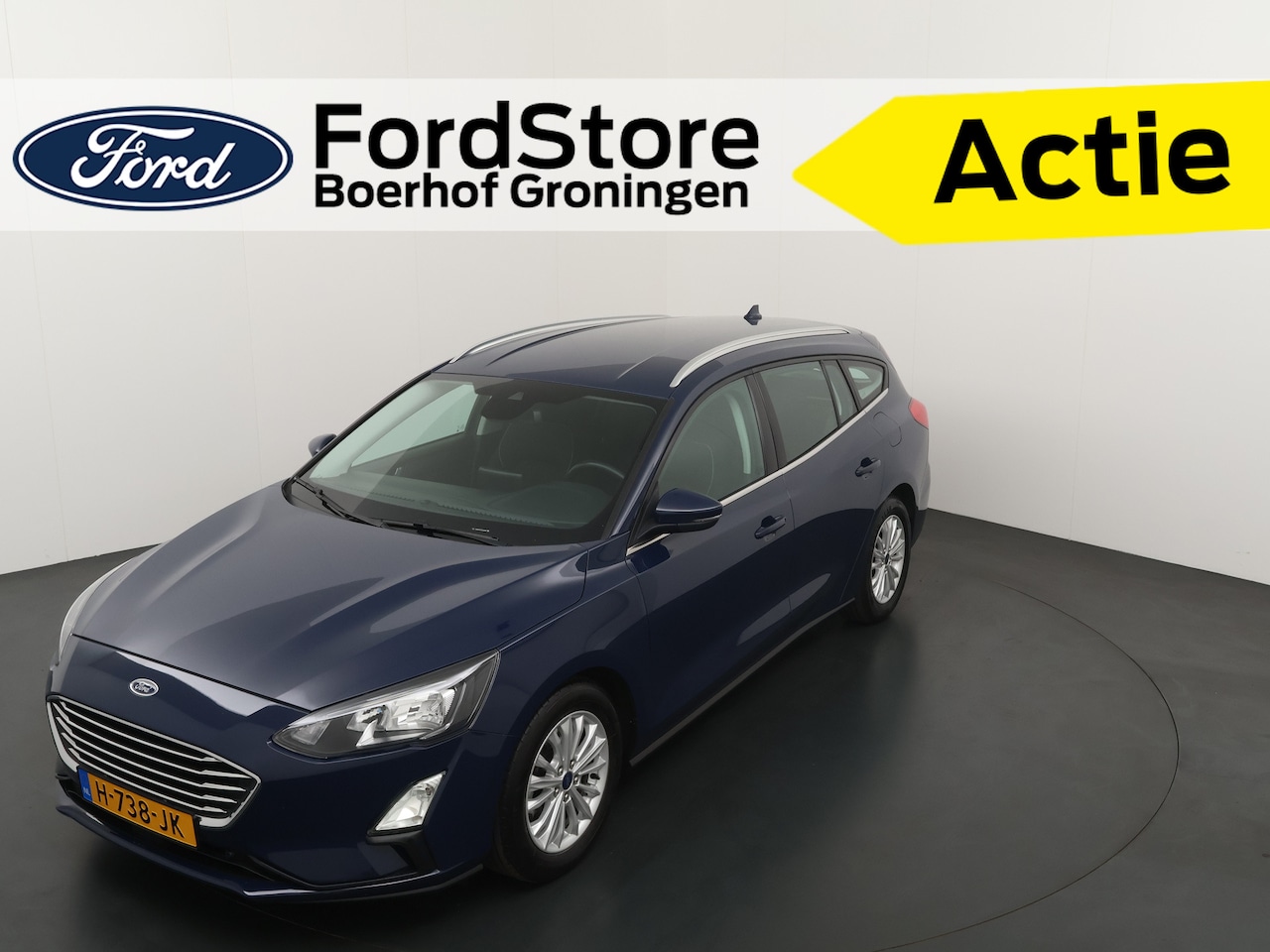 Ford Focus Wagon - EcoBoost 125pk Titanium | Climate control | Cruise control | Parkeersens. V&A | Navi | App - AutoWereld.nl