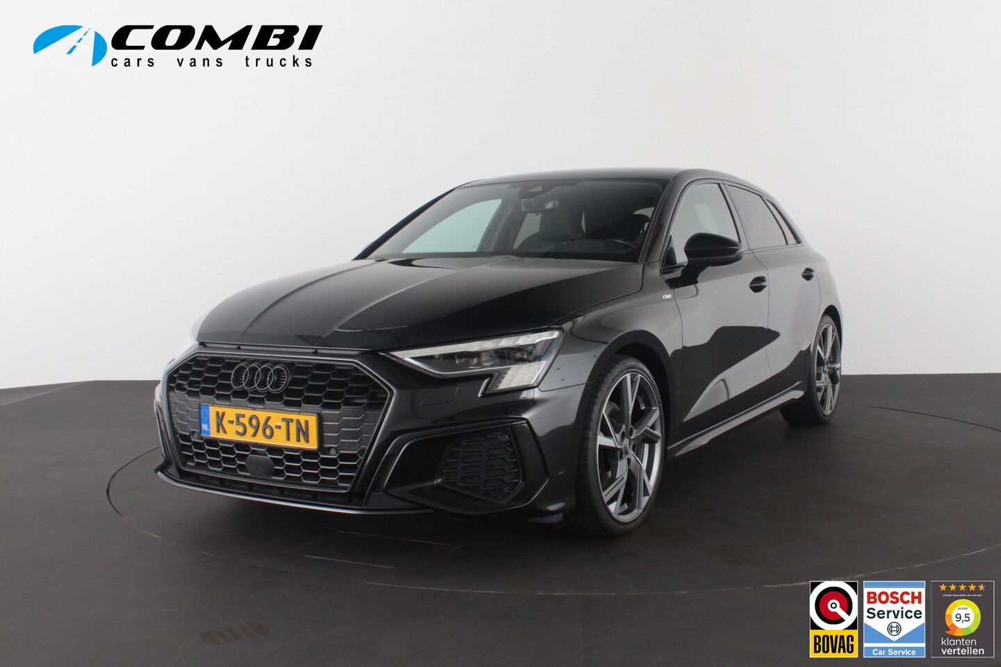 Audi A3 Sportback - 35 TFSI S line edition > Full S line/Matrix-LED/Black-Optiek/19inch/Mythoszwart metallic - AutoWereld.nl