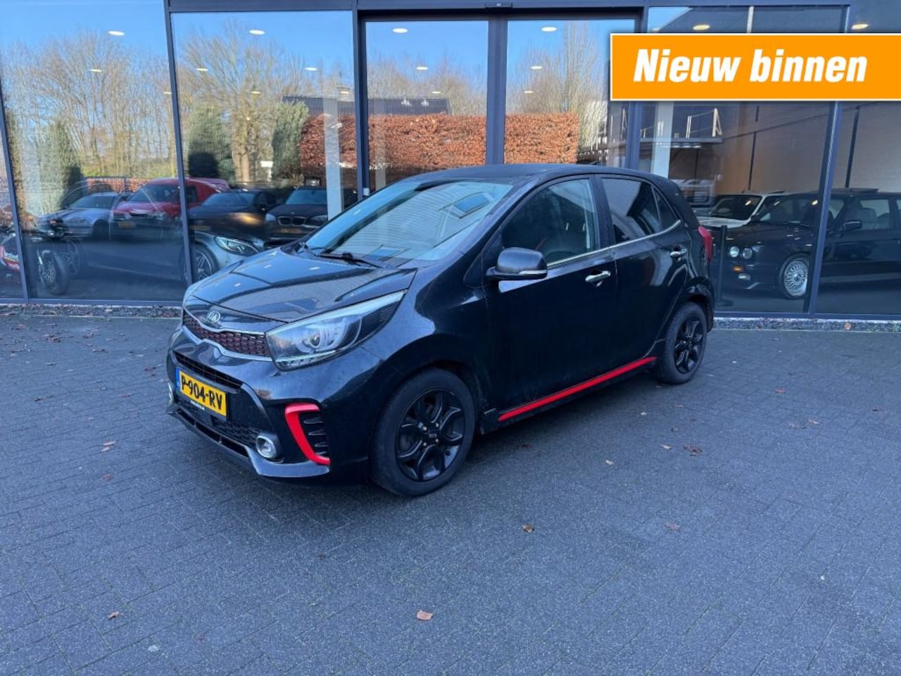 Kia Picanto - 1.0 MPI GT-Line,5-zits,Leer,Carplay,Camera,Clima,Navi,Elekt Pakket,,LMV - AutoWereld.nl