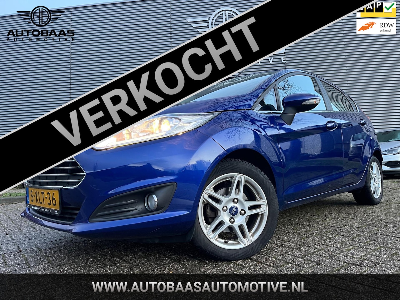 Ford Fiesta - 1.0 EcoBoost Titanium AUTOMAAT ***UNIEK 36.108 KM NAP*** NL-AUTO+CLIMATE CONTROL+PARKEERSE - AutoWereld.nl