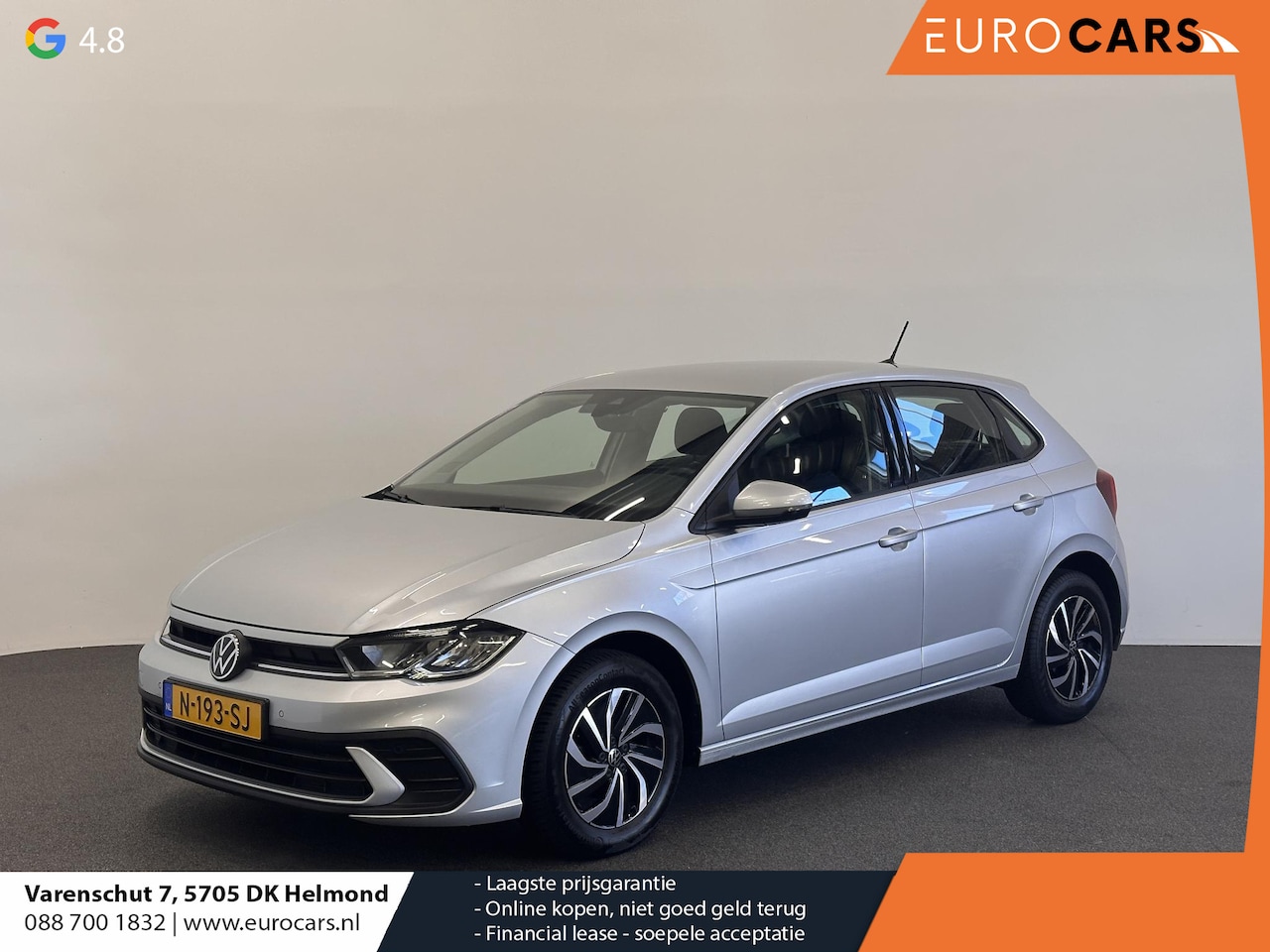 Volkswagen Polo - 1.0 TSI Life Airco Caplay Navi Cruise Control Full LED PDC Voor/Achter 15" LM Velgen - AutoWereld.nl