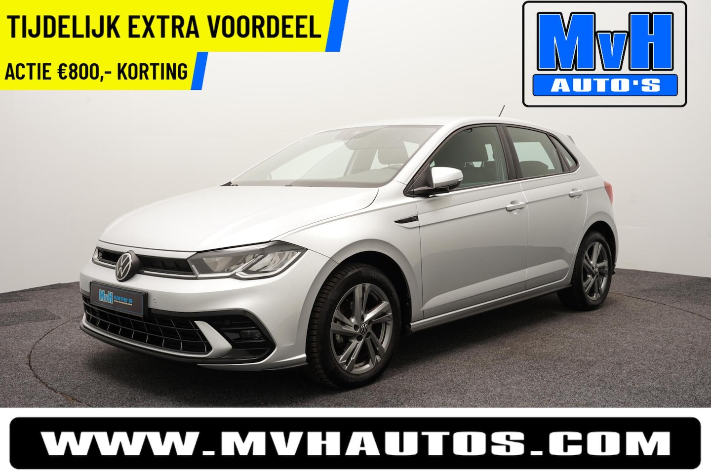 Volkswagen Polo - 1.0 TSI R-Line|DSG|ACC|CAMERA|STOELVERW|NAP - AutoWereld.nl