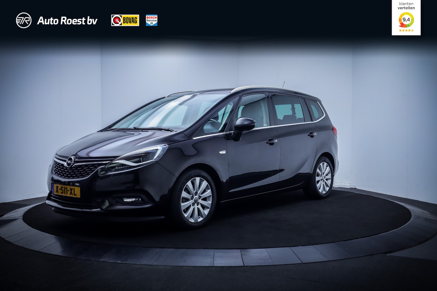 Opel Zafira - 1.4Turbo Aut. 7P Edition FULL LED | CAMERA | NAVI | STUUR+STOELVERW | CARPLAY | TREKHAAK | - AutoWereld.nl