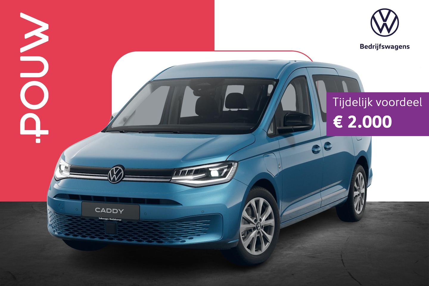 Volkswagen Caddy Maxi - 1.5 TSI Hybride 150pk Style | Trekhaak Afneembaar | 17" Velgen - AutoWereld.nl