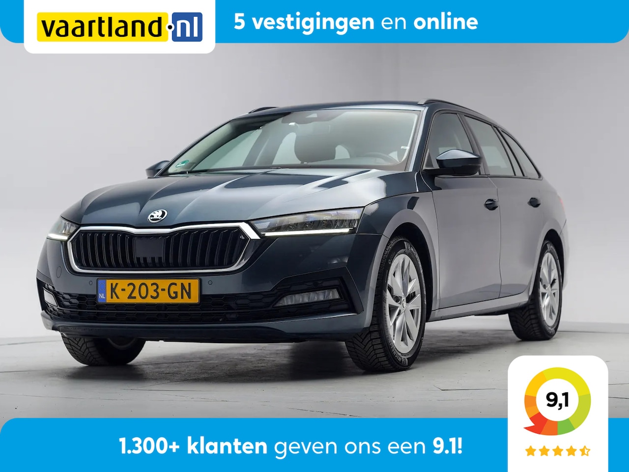 Skoda Octavia Combi - 1.0 e-TSI Business Edition Aut. [ LED Virtual Navi Trekhaak ] - AutoWereld.nl