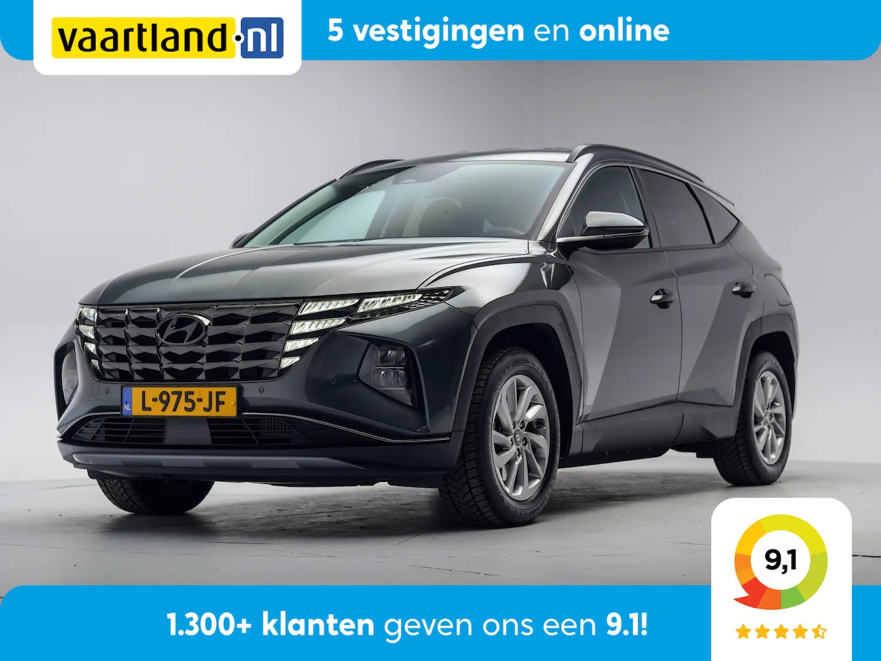 Hyundai Tucson - 1.6 T-GDI PHEV 4WD Comfort [ LED Navi Camera Leder Stoelverwarming ] - AutoWereld.nl