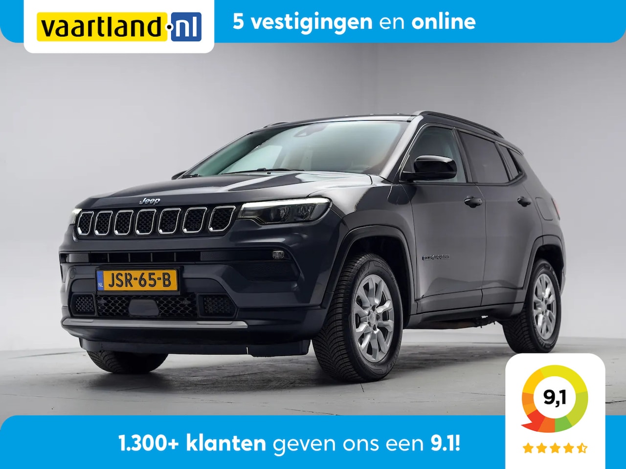 Jeep Compass - 4xe 190 Plug-in Hybrid Electric Limited Aut. [ Adapt.cruise Camera Half-Leder ] - AutoWereld.nl